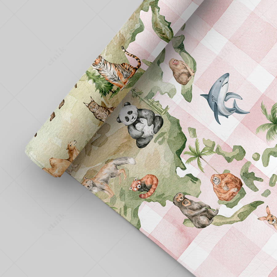 WALLS-009-World Map Trendy2