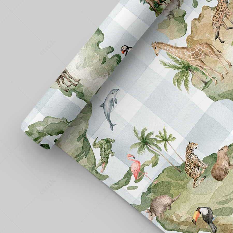 WALLS-009-World Map Trendy5