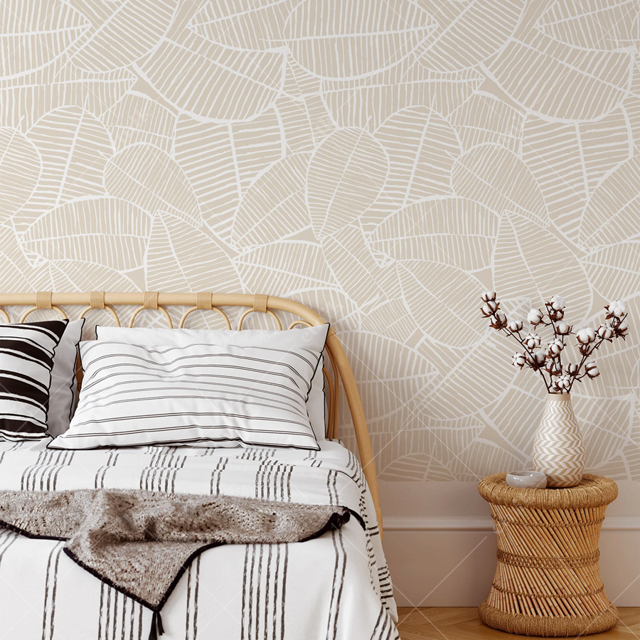Leaves-Drawn-BEIGE-Dormitorio-WEBz