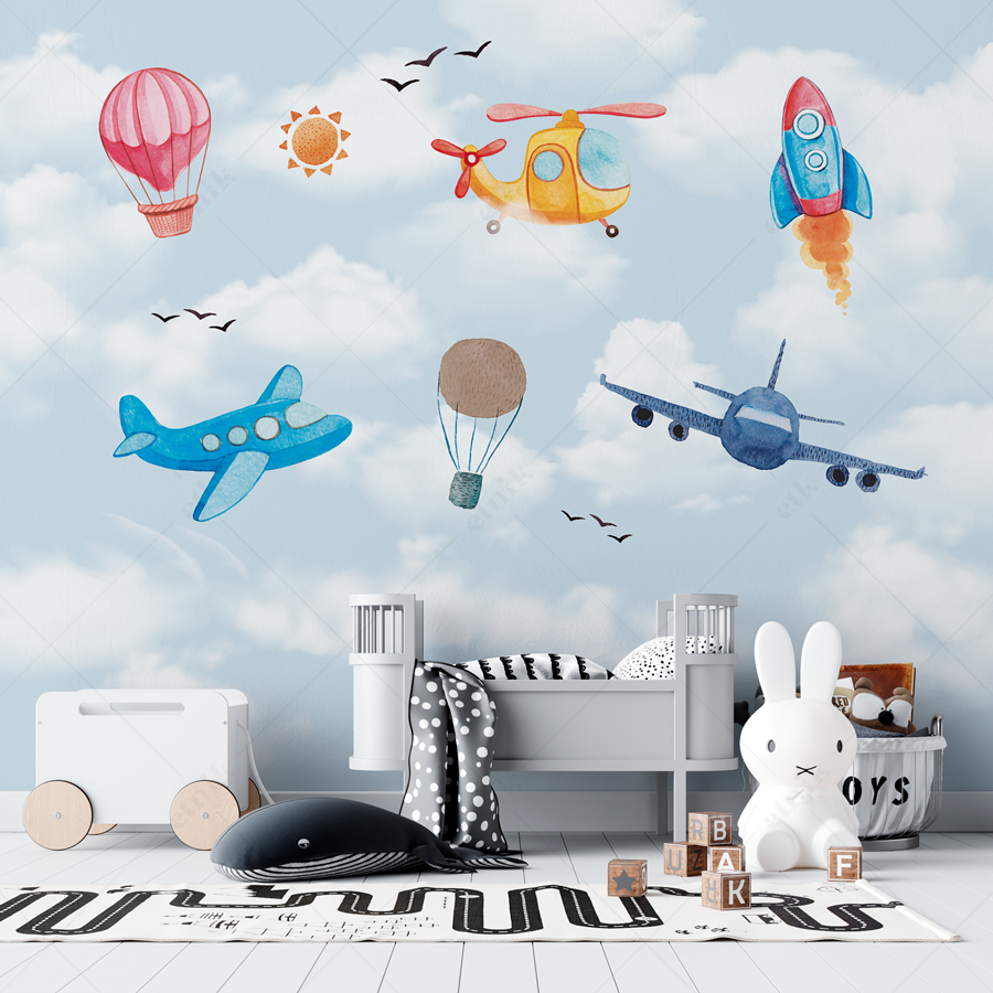 Helicopter-Avioncito-Nubes-cuna-gris-WEBz