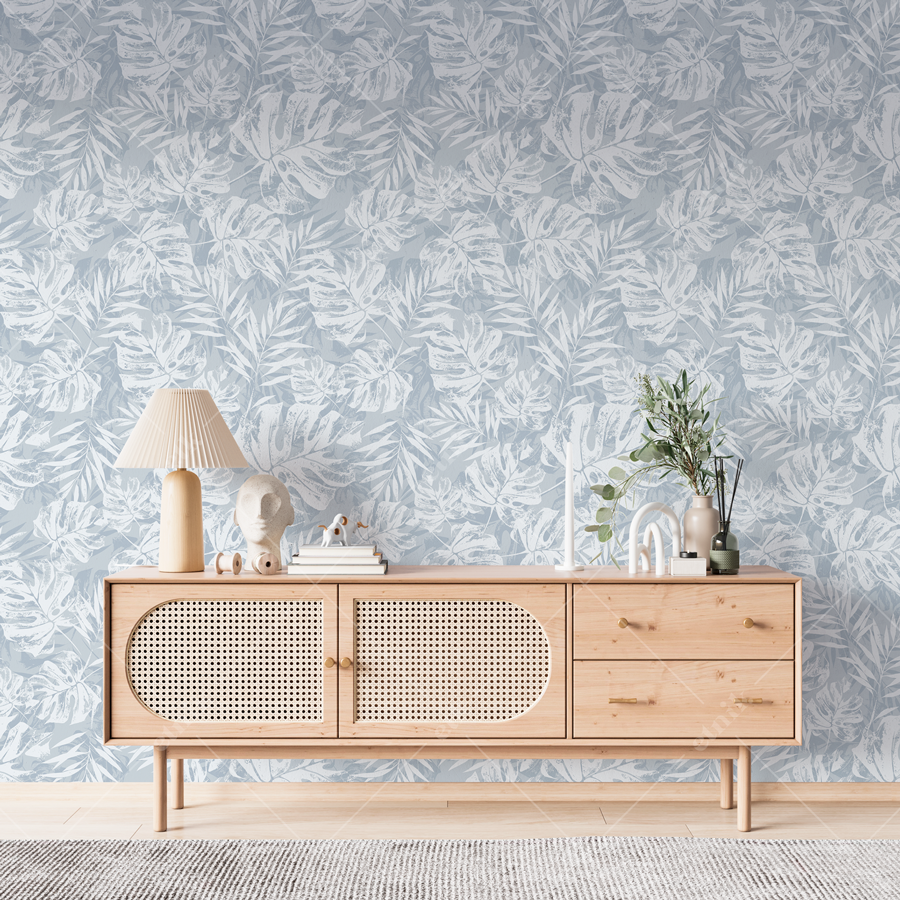 Tropical-Monocromático-Azul-mueble-rattan-WEBz