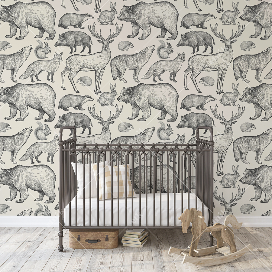 Animales-Bosquejo-Cuna-marrón-WEBz